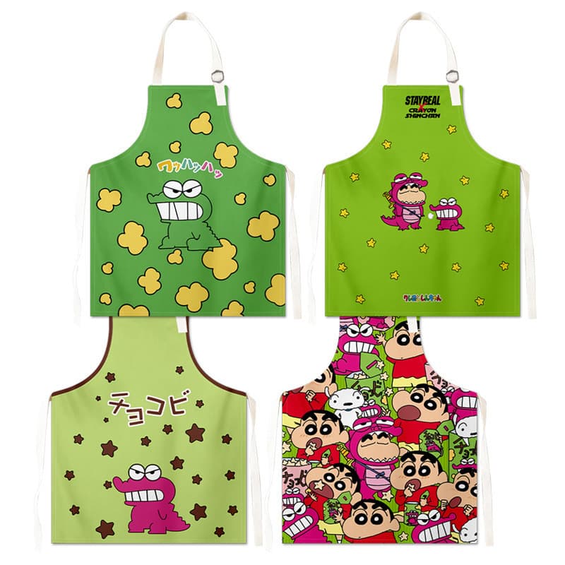 2025 novo estilo avental à prova dwaterproof água Oilproof Taohaduo Crayon Shin-Chan café cozimento trabalho cintura res