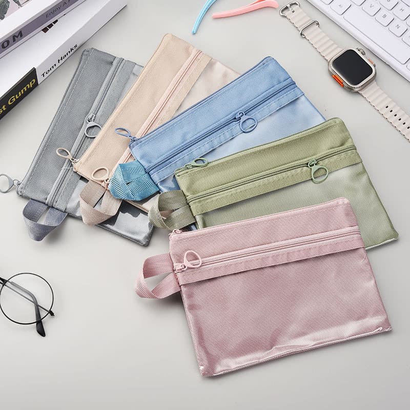 Bolsa de maquiagem universal à prova d'água, mini bolsa para cosméticos e documentos, bolsa de armazenamento portátil de