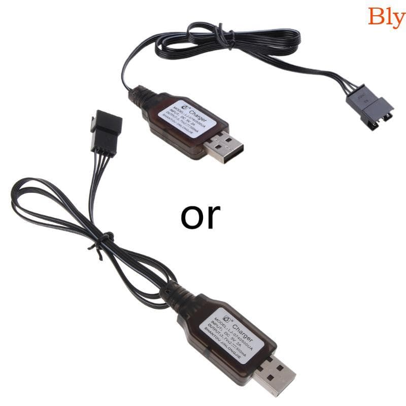 Bly RC Plug Entrada Carregador USB Carro Carregamento 7 4V 3 7v x2