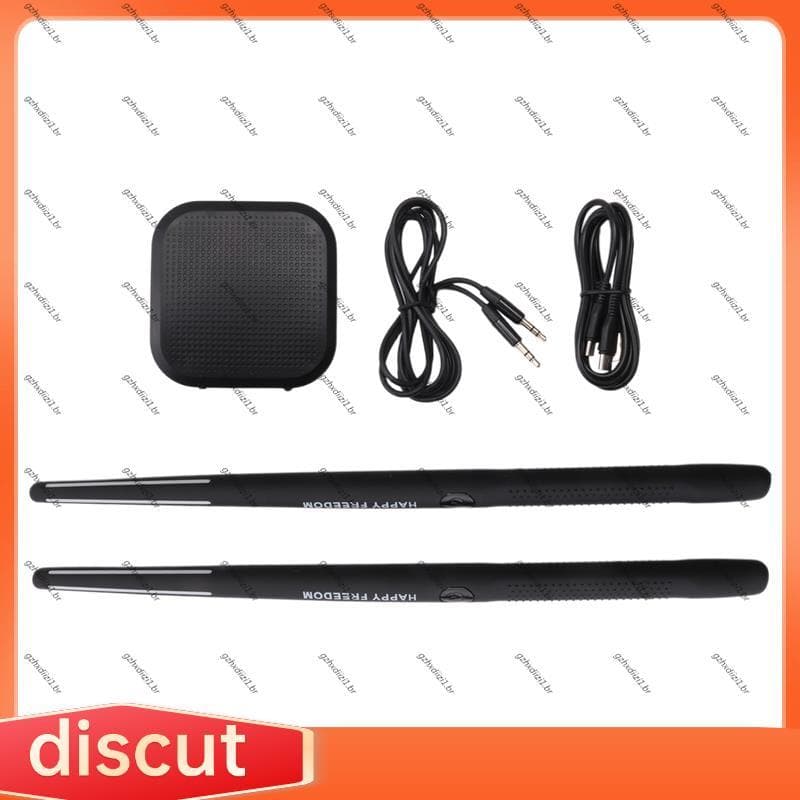 [gzhxdiizi1] Conjunto De Bateria De Ar Eletrônica Portátil-Baquetas E Pedais Virtuais , Ideal Para Iniciantes , Crianças