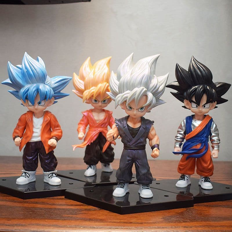 Dragon Ball Figura Q Versão Goku Moda Goku Adolescente Anime Figura Modelo Trendy Play Decoração Presente Boneca