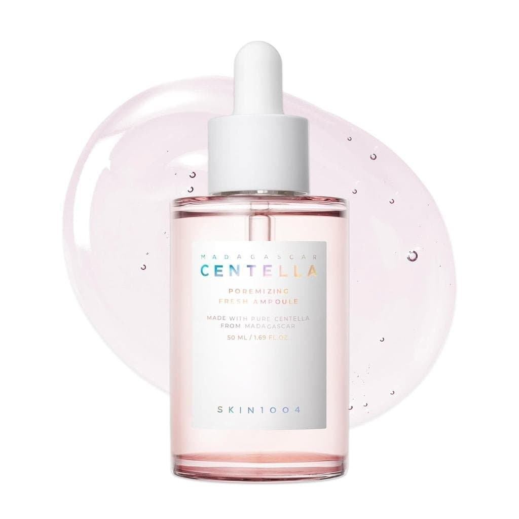 Sérum Pore-Through 1004, contendo Centella Asiatica, 1.69fl.oz, 50ml, sérum coreano rosa para minimizar os poros, contém
