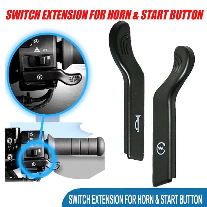 Bsbl 1 Par Universal Modificação Da Motocicleta Interruptor De Partida Botão Chifre Extensor Chaves Extensão Borracha BL