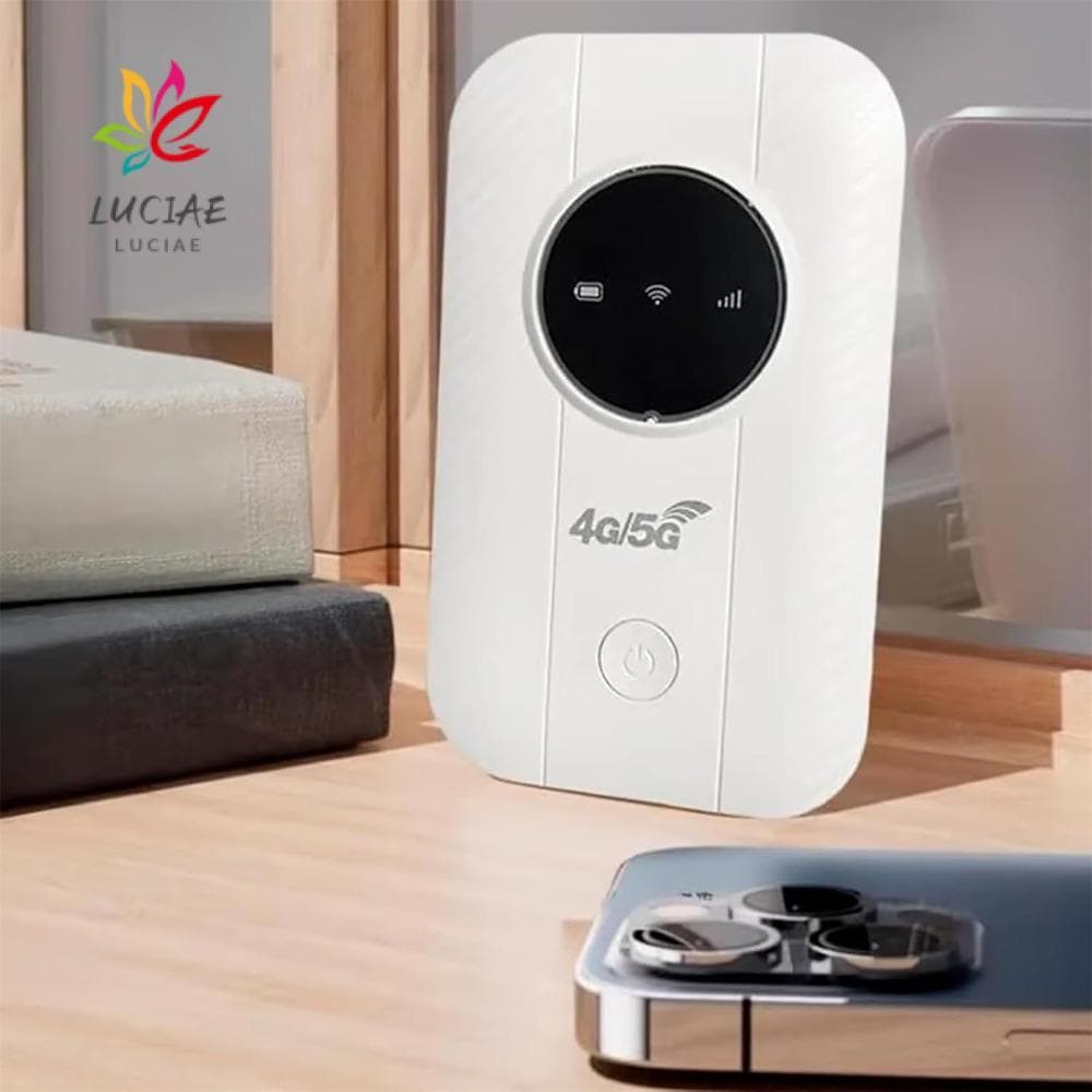 LUCIAE Pocket Mobile Hotspot , 300Mbps Versão Asiática/Europeia 4/5G Roteador Portátil , Bolso WiFi Internet