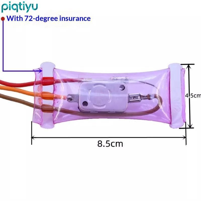 Termostato De Degelo De Geladeira PIQTI N12-5 , AC250V 10A , Linha Curta De 11 Cm