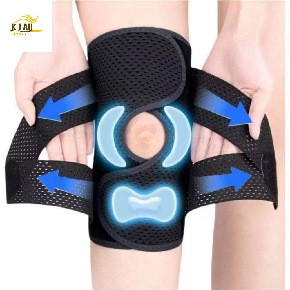 Joelheira Esportiva Elástica KLAOSD , Manga De Joelho De Compressão Ajustável , Joelheiras Esportivas Unissex Antiderrap