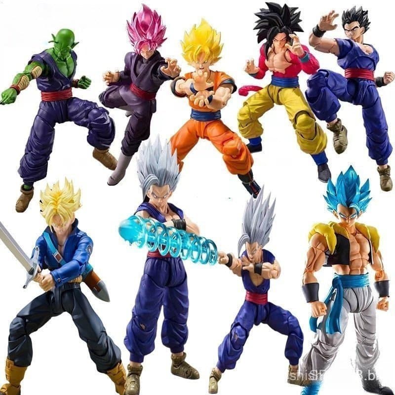 Figura de ação móvel Dragon Ball Anime SHF Goku Vegeta Super Saiyan SSj4