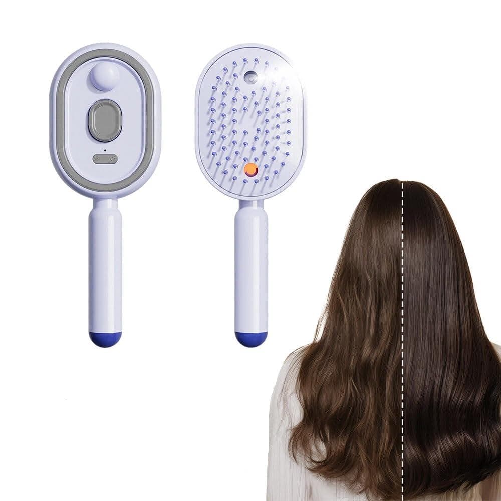 Escova de Massagem com Almofada de Ar e Pulverizador Elétrico, Escova de Cabelo com Névoa 2026 Nova, Escova de Cabelo Au