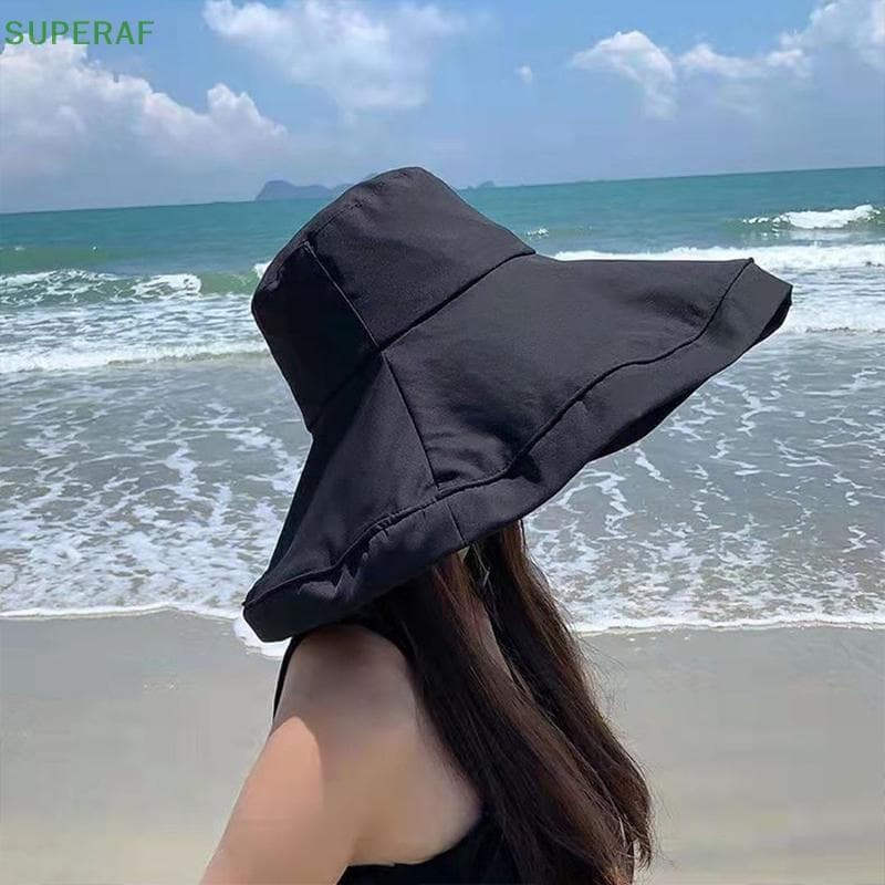 SUPERAF Chapéu de Pescador Elegante e Casual para Mulheres, Proteção UV de Verão