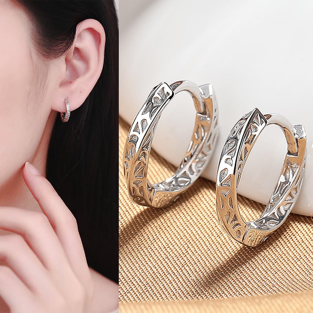 Brincos de estilo europeu e americano, modelo Möbius, banhados a ouro, adequados para homens e mulheres, brincos em espi