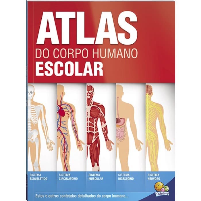 Livro Atlas Do Corpo Humano Escolar Atualizado