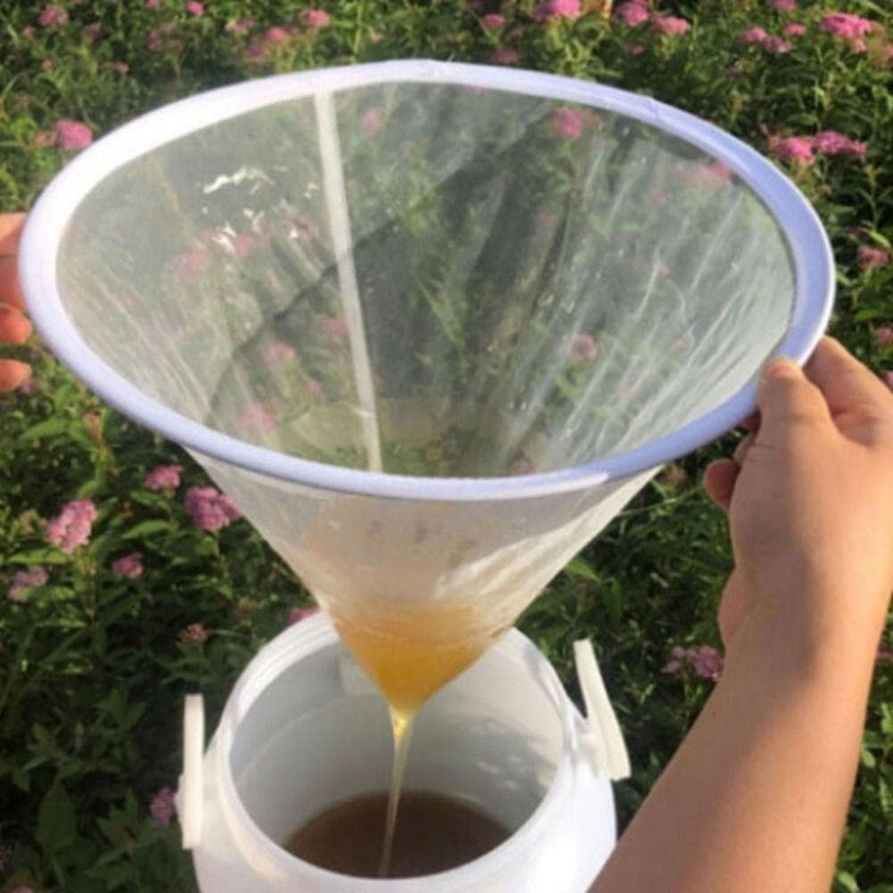 Filtro De Mel De Abelha , Malha Ultrafina Em Forma De Funil , Sacos De Laváveis Reutilizáveis Cônicos Para Jardim