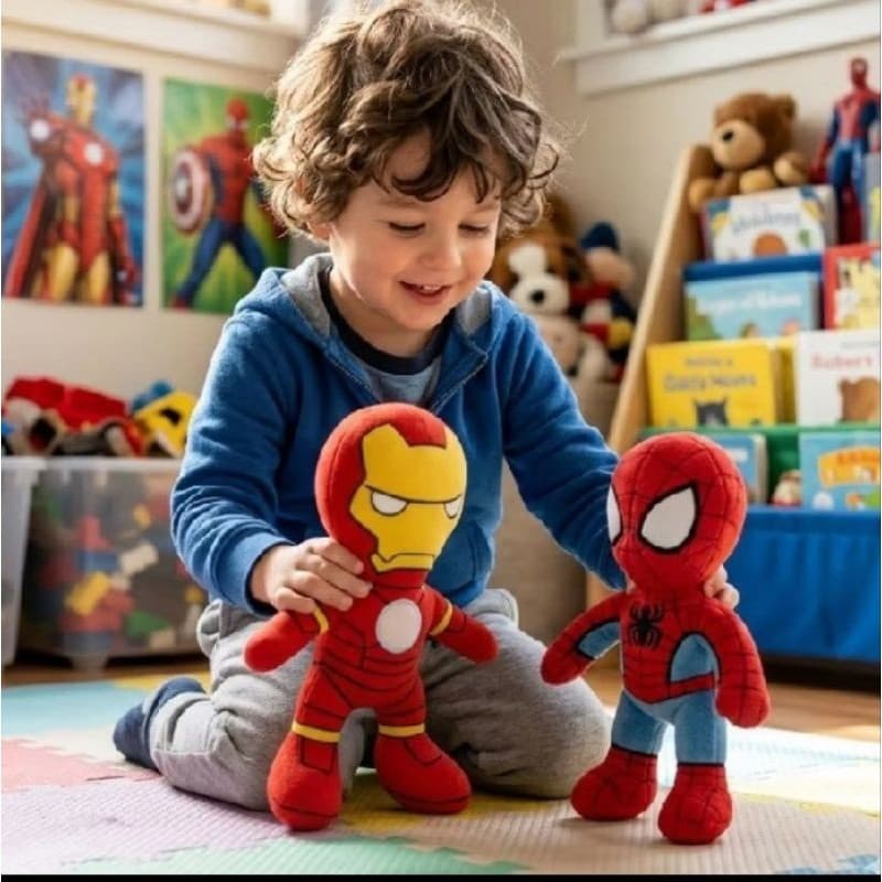 super heróis homem aranha e homem de ferro