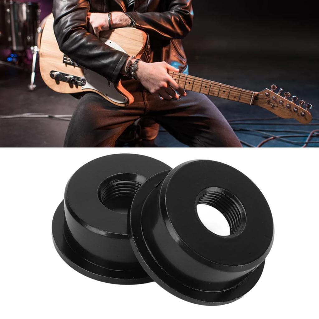 ACAGALA 2 PCS TL Guitarra Elétrica Jack Cover Placa de soquete elétrico de metal redondo com parafusos de montagem