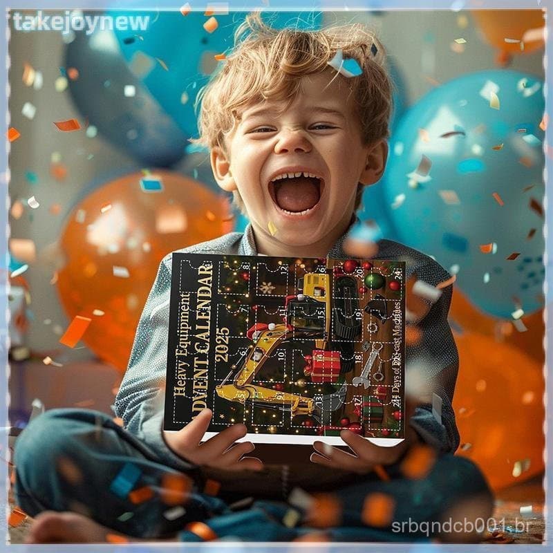 [takejoynewBR] Calendário Do Advento De Equipamentos Pesados 2025 , De Contagem Regressiva De Natal De 24 Dias , 24 Máqu