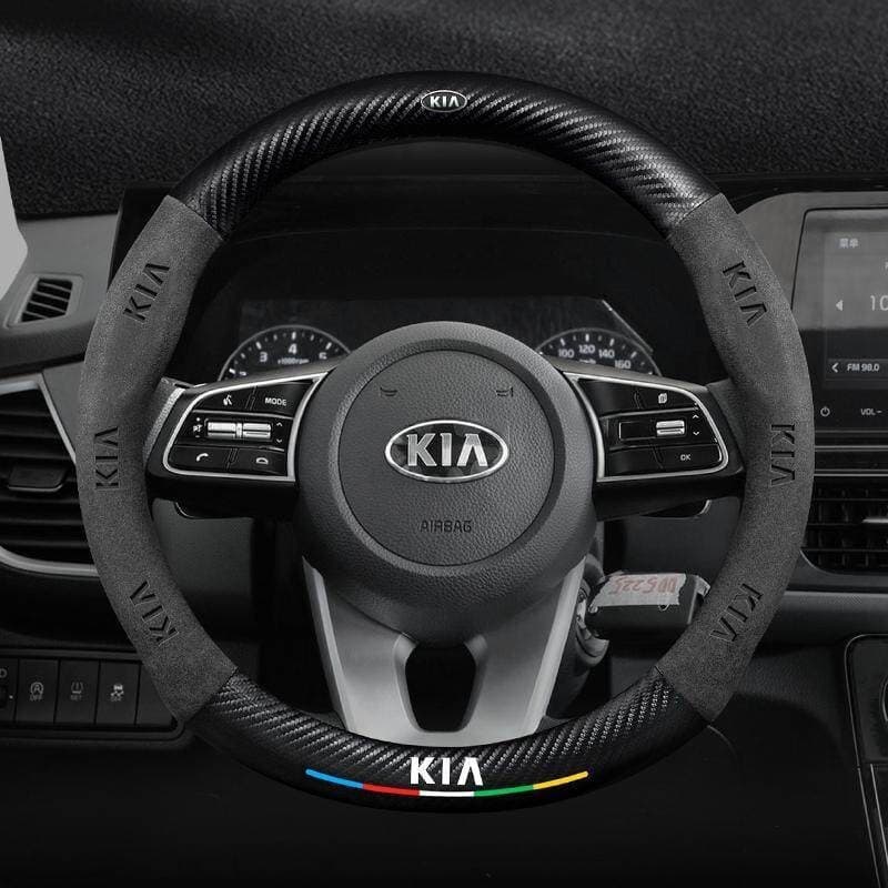 Capa para Volante de Carro para KIA K2 K3 K4 K5 Sorento Sportage Ceed Soul Rio Seltos Cerato Picanto, Antiderrapante, em