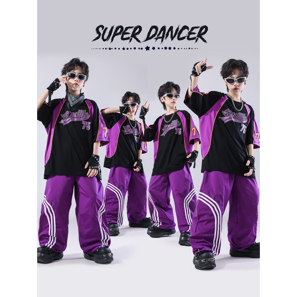Dança de rua roupas da moda infantil meninos na moda legal terno infantil Rack tambor Hip Hop hiphop roupas infantis leg