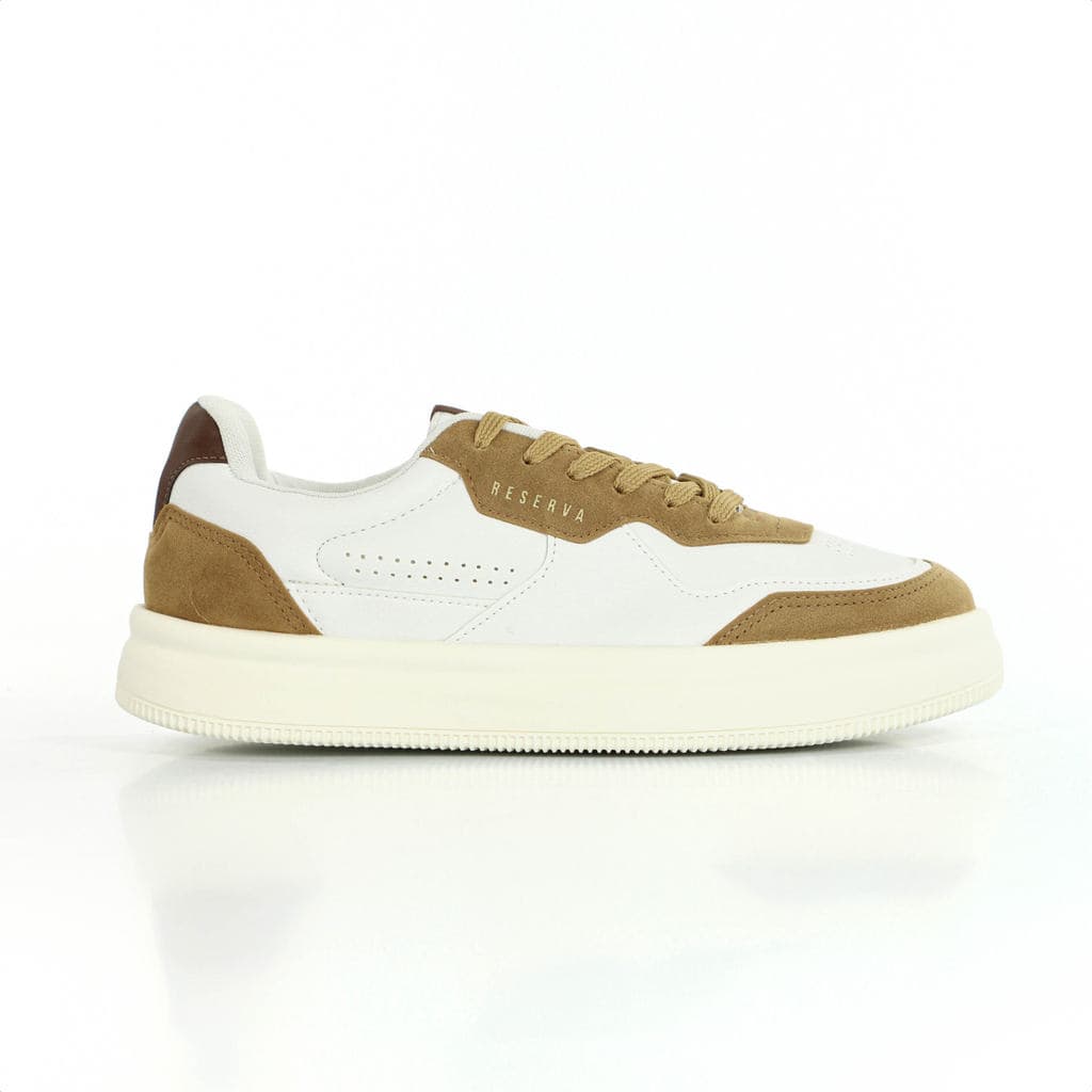 Tênis Reserva Go Troy Branco e Marrom - Masculino