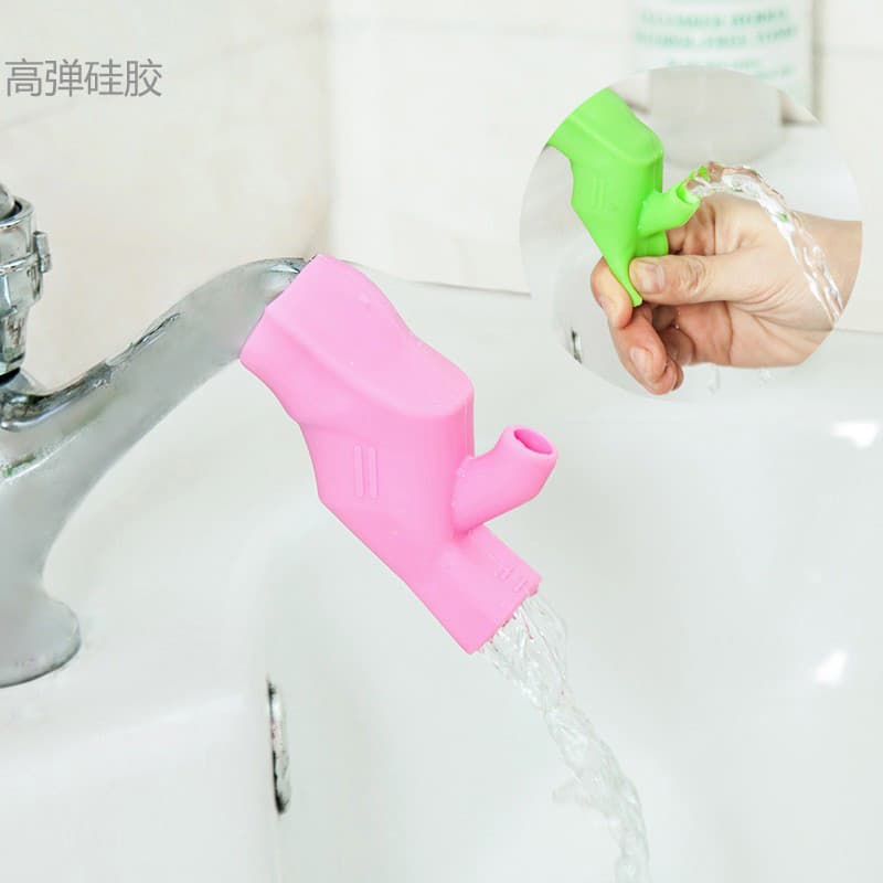 Alta elasticidade Silicone torneira extensão guia de água do bebê crianças lavagem das mãos auxiliar guia água Sprinkler