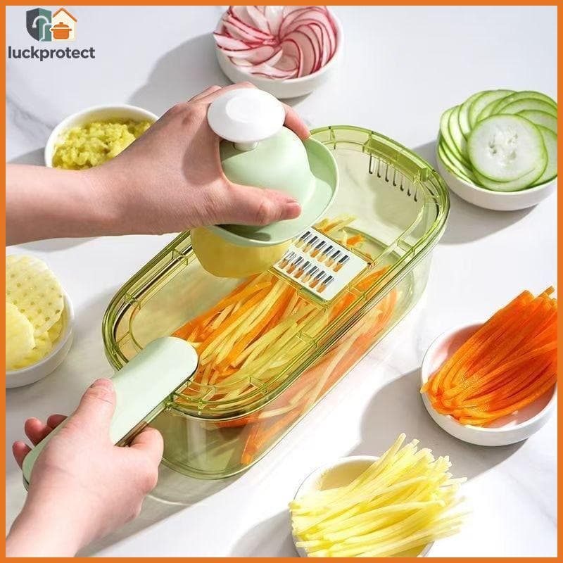 LPHG Multifuncional 3 Em 1 Cortador De Legumes Ralador De Alimentos Fatiador Alça Antiderrapante Para Salada Doméstica F