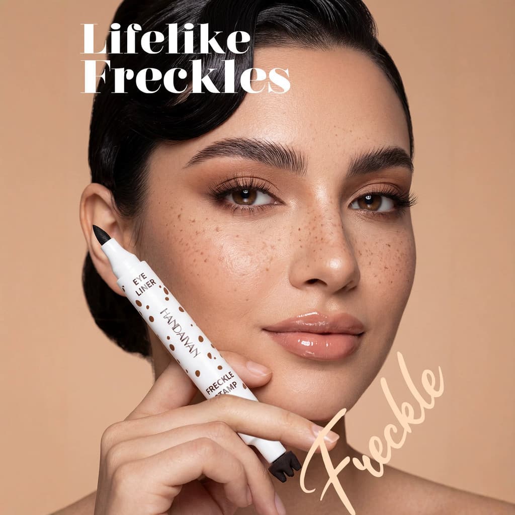 Spot Eyeliner À Prova D 'Água Não-Desbotamento HANDAIYAN Sardas Caneta Natural Dupla Cabeça Sardas Delineador