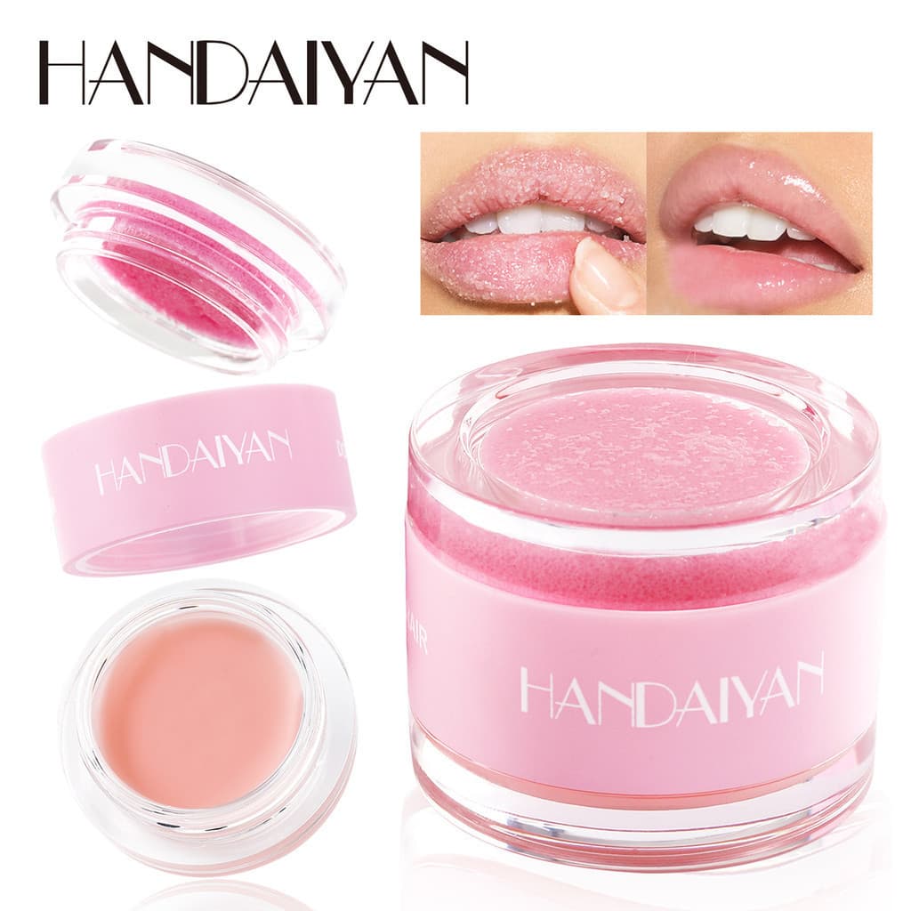 Batom Fosco Máscara Labial Dois em Um HANDAIYAN Reparação de Efeito Duplo Esfoliante Esfoliante Labial