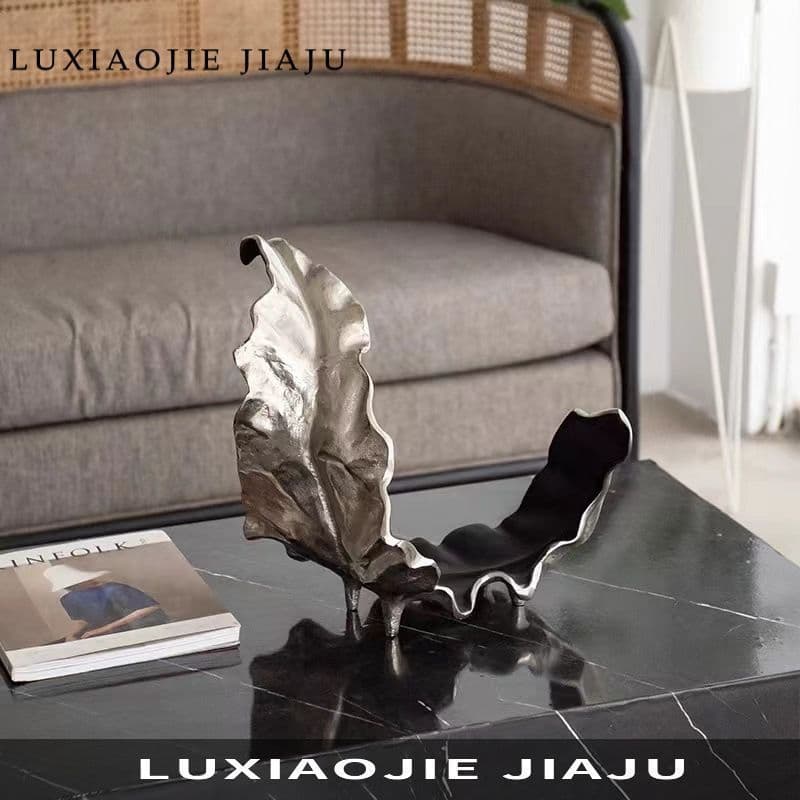 Moderno simples criativo folha placa de frutas High-End mesa de café mesa de jantar decoração casa sala de estar decoraç