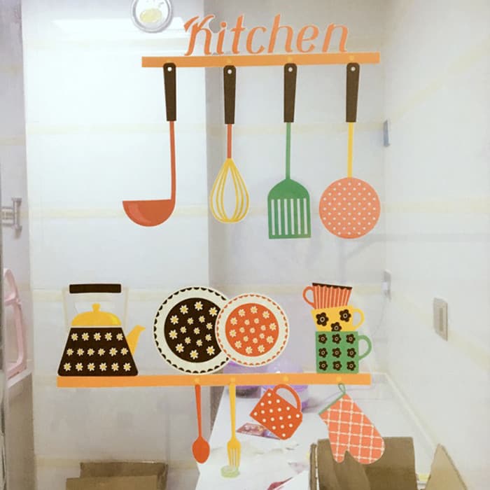 Adesivos de parede dupla face vidro de cozinha Anti-colisão adesivos de azulejo à prova d'água decorativos adesivos de p