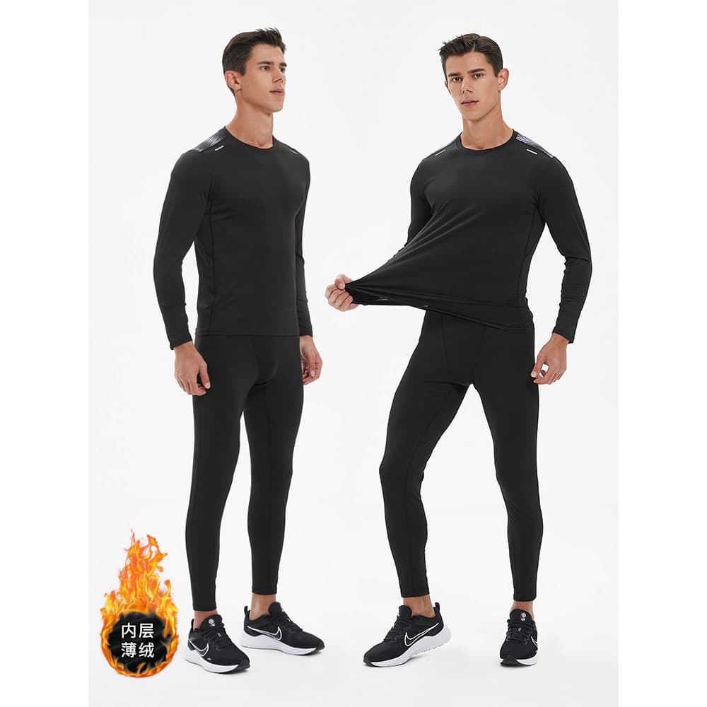 Outono inverno adulto collants interior de manga comprida terno masculino futebol basquete esportes Bottoming treinament