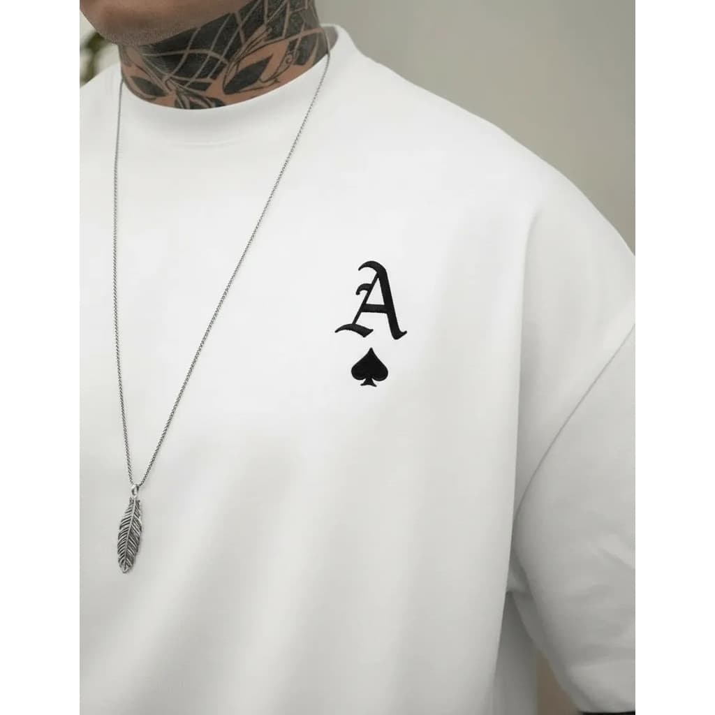 Camisa Oversized Masculina As De Espada Básica Style Treino