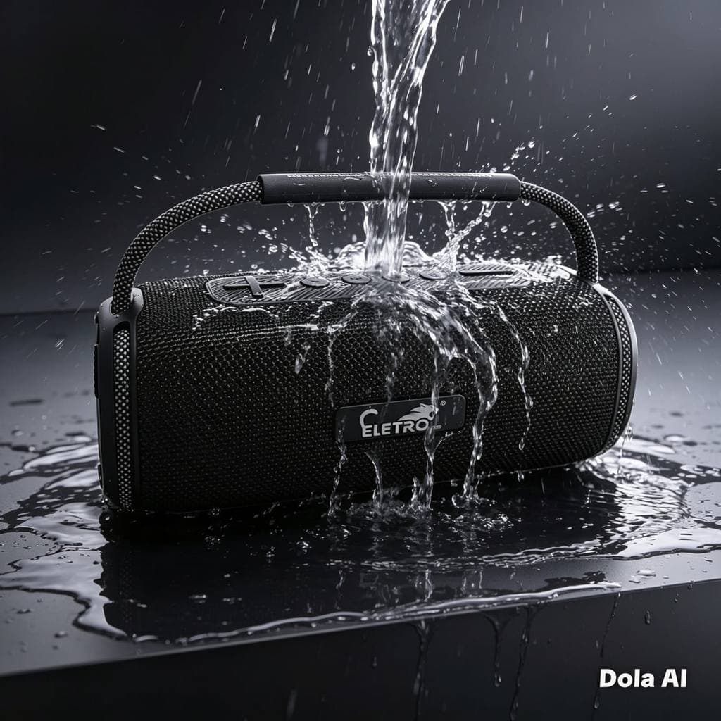 Caixa de Som Bluetooth 100w com Alça iPX6 a Prova D'agua 2 Alto Falantes