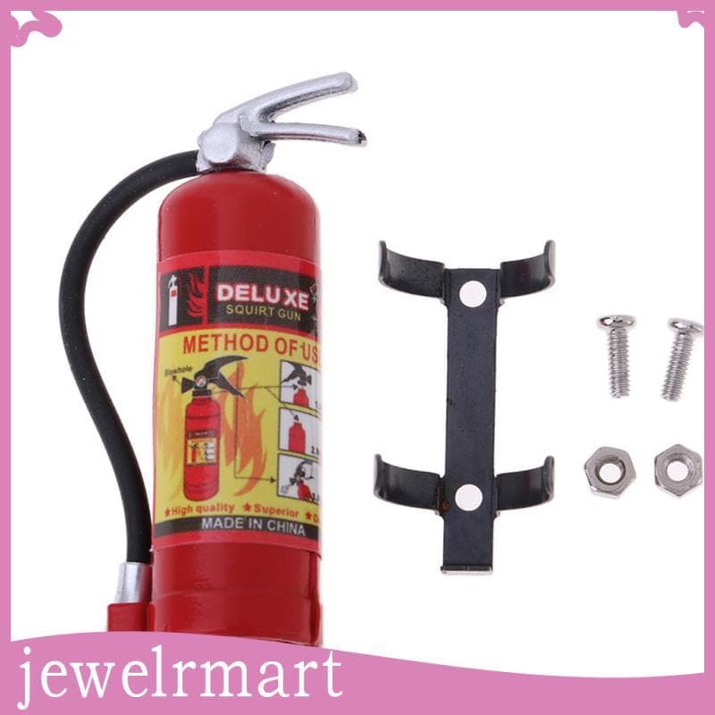 [Jewelrmart] Decoração De Extintor De Incêndio De Metal RC Rock Crawler Para Peças De Carro 1/10 1/8