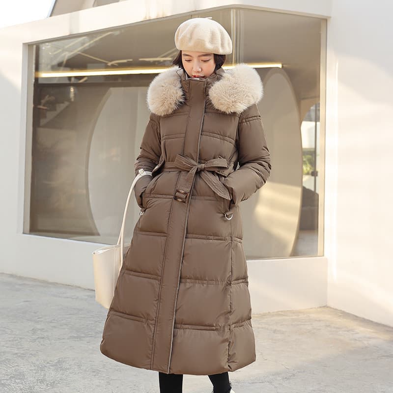[Novo produto] Jaqueta acolchoada longa acima do joelho feminina jaqueta acolchoada grossa de inverno jaqueta acolchoada