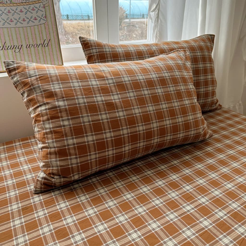 Simples Muji Estilo 100 Puro Algodão Fronha Par Conjunto Classe A Algodão Lavado Fronha Adulto