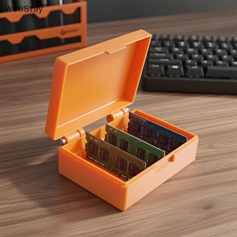 [WellStay] Caixa De Armazenamento De Documentos Impressos Em 3D Organizador Prático De Recibos De Grande Capacidade Para