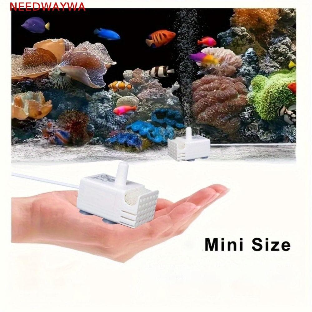 Bomba Submersível USB Para Aquário NEEDWAYWA , Mini De Baixa Pressão , Grande Fluxo