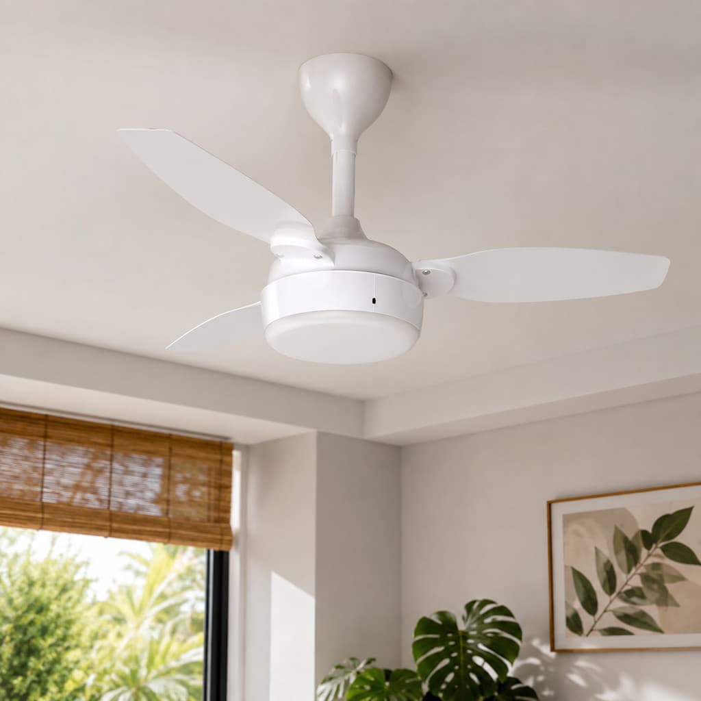 Ventilador de Teto Ventisol Legacy Branco Inverter Bivolt Casa Sala Moderno Potente
