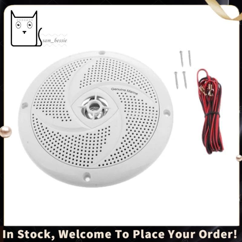 6.5 Polegada Alto-Falante Marinho À Prova Dwaterproof Água 60W Barco Amplificador De Áudio Com Cabo Para Carro RV Som Fá