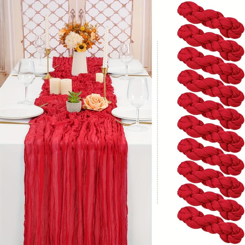 Bandeira De Mesa Balinesa Boêmia , Tira De Queijo , Massa Frita , Toalha Plissada , Pano De Decoração De Festa