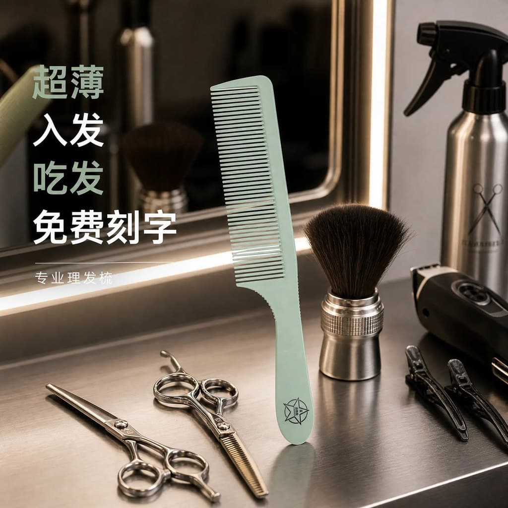 Marshall GETAYS profissional pente de corte de cabelo plano salão de beleza dedicado pente de corte de cabelo Ultra-fino