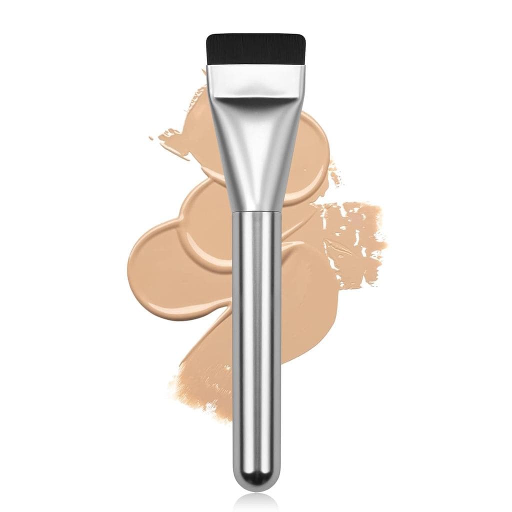 Pincel plano, pincel de espátula de pincel de maquiagem coreano |Base líquida, pincel de maquiagem Facial de alta qualid
