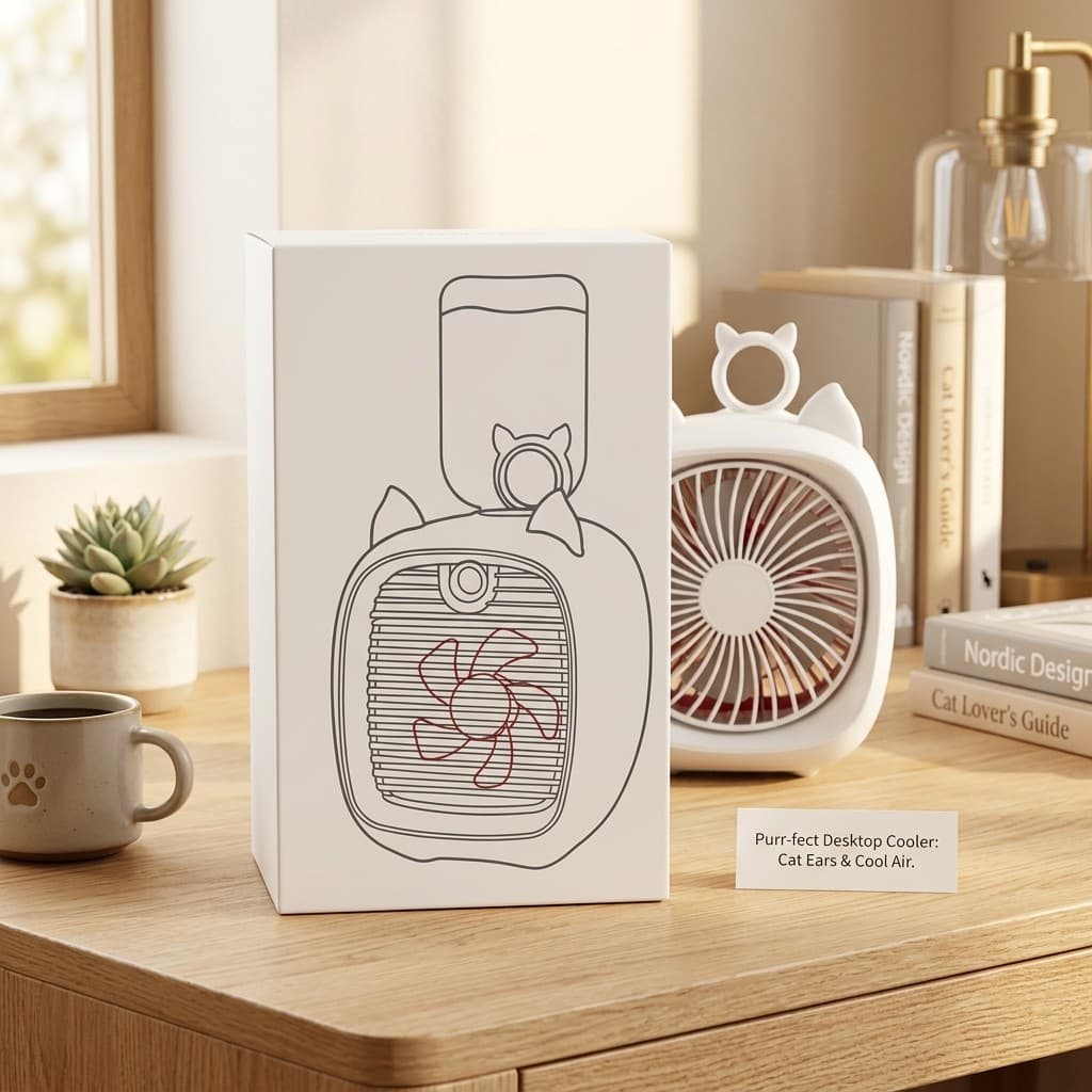 Mini Umidificador Portátil Sem Fio Ventilador de Mesa Climatizador Pessoal USB