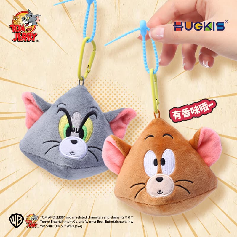 HUGKIS Sachê de gato e rato pingente de pelúcia portátil carro aromaterapia com fragrância boneca decoração presente