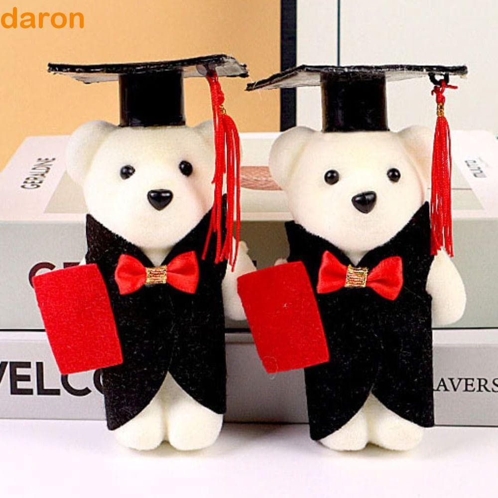 DARON 10 Pçs/set Boneca Urso De Formatura , Cerimônia De Espuma Mini Buquê De Flores , Festa De Comemorar