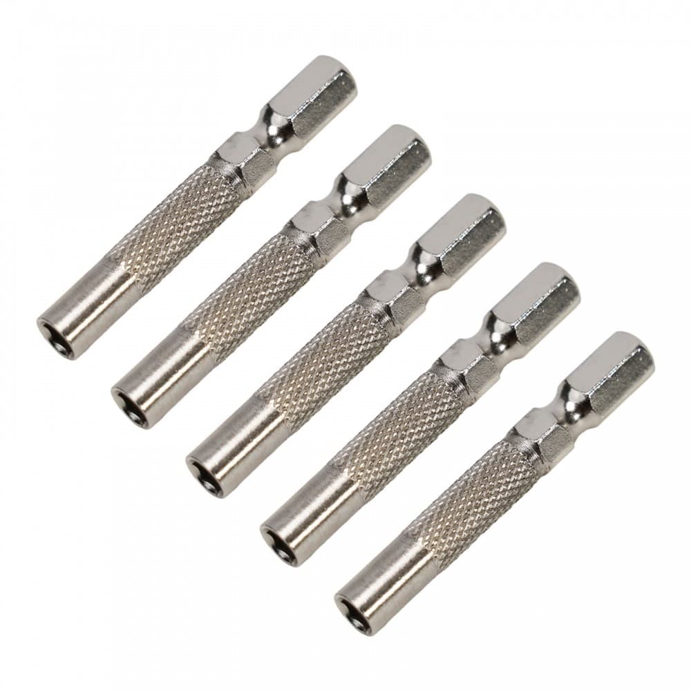 Suporte De Soquete De Chave De Fenda Elétrica 1/4 Com Adaptador De Broca De Inserção Hexagonal De 6 35 Mm (5 Unidades)