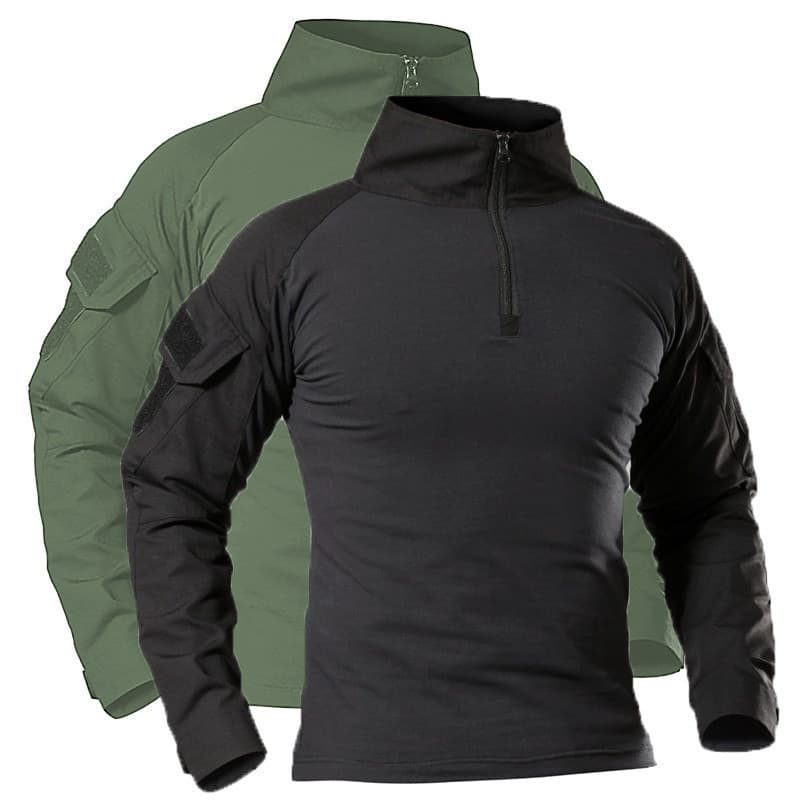 42741 Camisa Tática Masculina para Atividades ao Ar Livre, Hiking, Combate Militar, Camuflagem CP, Roupas para Caça e Es