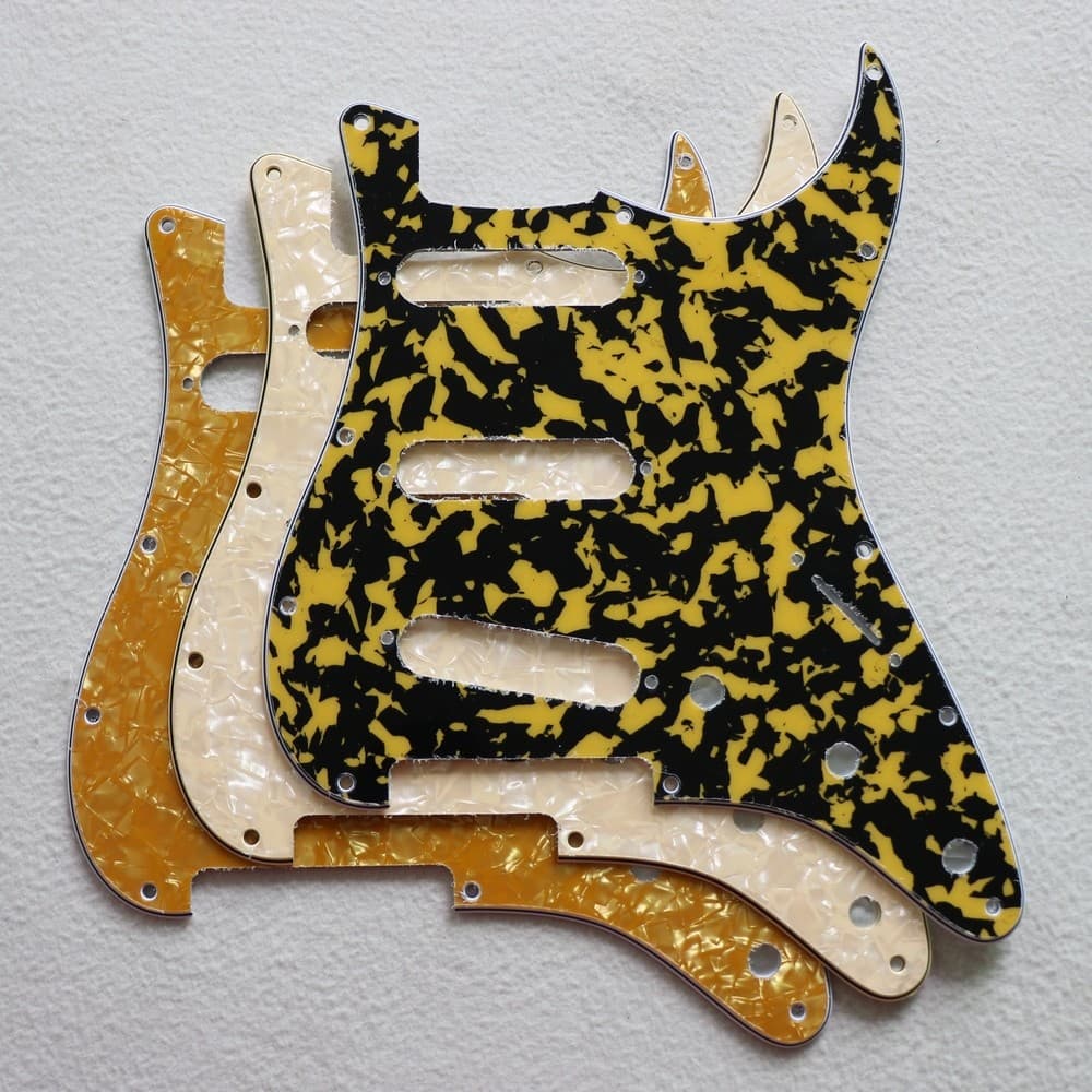Dongli guitarra elétrica 72 padrão americano amarelo tartaruga bainha ST painel de guitarra 3 único 11 unhas engrossado