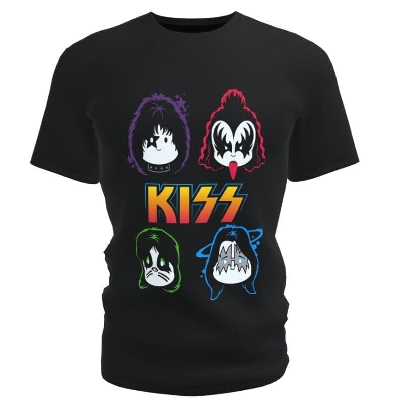 Camiseta do kiss kids blusa infantil banda de rock 100% Algodão Premium
