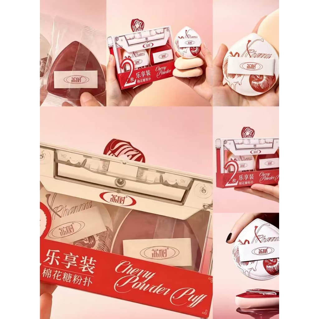 Lishu sakura sakura Marshmallow Puff almofada de ar base líquida serviço ajuste sem costura conjunto de maquiagem sedosa