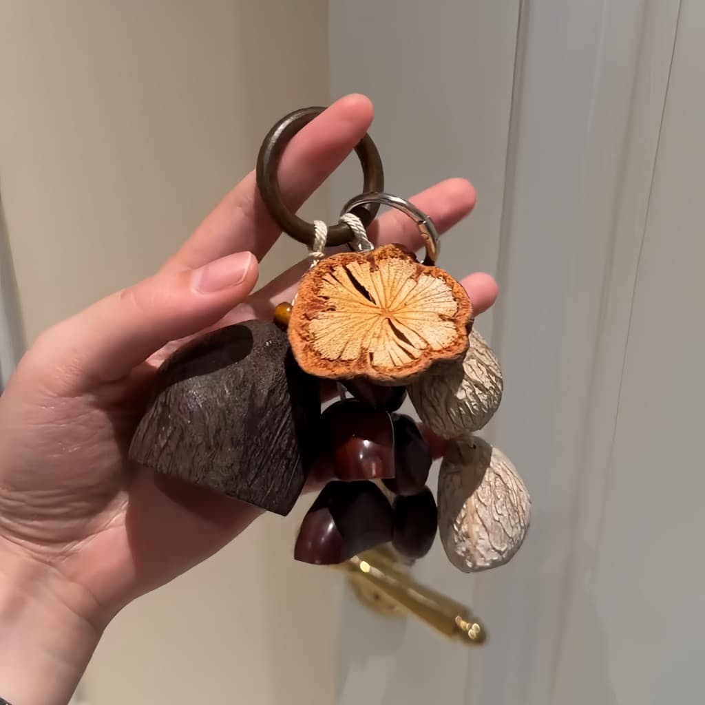 Porca concha pingente artesanal vento carrilhão saco pendurado decoração único criativo mão chocalho chaveiro pingente a